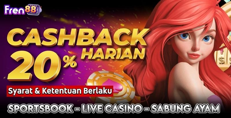 BONUS CASHBACK 20%